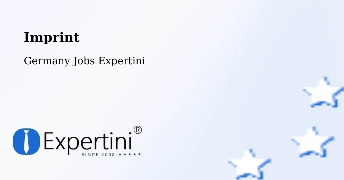 Imprint – Bad Rappenau - Germany Jobs Expertini